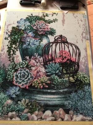 Cactus Garden 50 x 70cm square drills - completed by Sally Hallett
