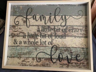 Family Love 40 x 50cm round drills - completed by Rhonda Thredgold
