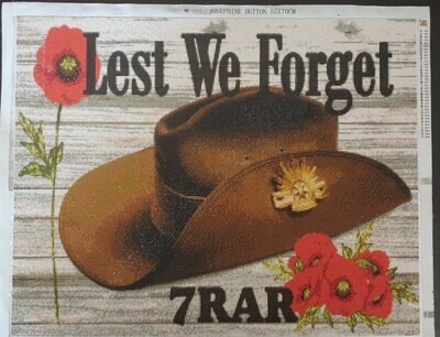 Lest We Forget 55 x 70cm square drills - completed by Jo Dutton