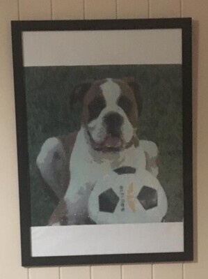 Custom (Ernie) 50 x 50cm round drills - completed by Dianne Vernon
