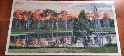 Custom Sunrise 50 x 100cm round drills - completed by Dianne Vernon