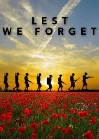 LEST WE FORGET by Jess (exclusive to Gem It) - Full Drill Diamond Painting - Specially ordered for you. Delivery is approximately 4 - 6 weeks.