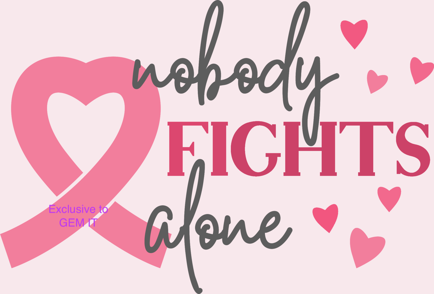 NO BODY FIGHTS ALONE by Amanda (exclusive to Gem It) - Full Drill Diamond Painting - Specially ordered for you.  Delivery is approximately 4-6 weeks.