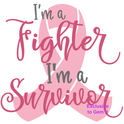 IM A FIGHTER SURVIVOR by Amanda (exclusive to Gem It) - Full Drill Diamond Painting - Specially ordered for you.  Delivery is approximately 4-6 weeks