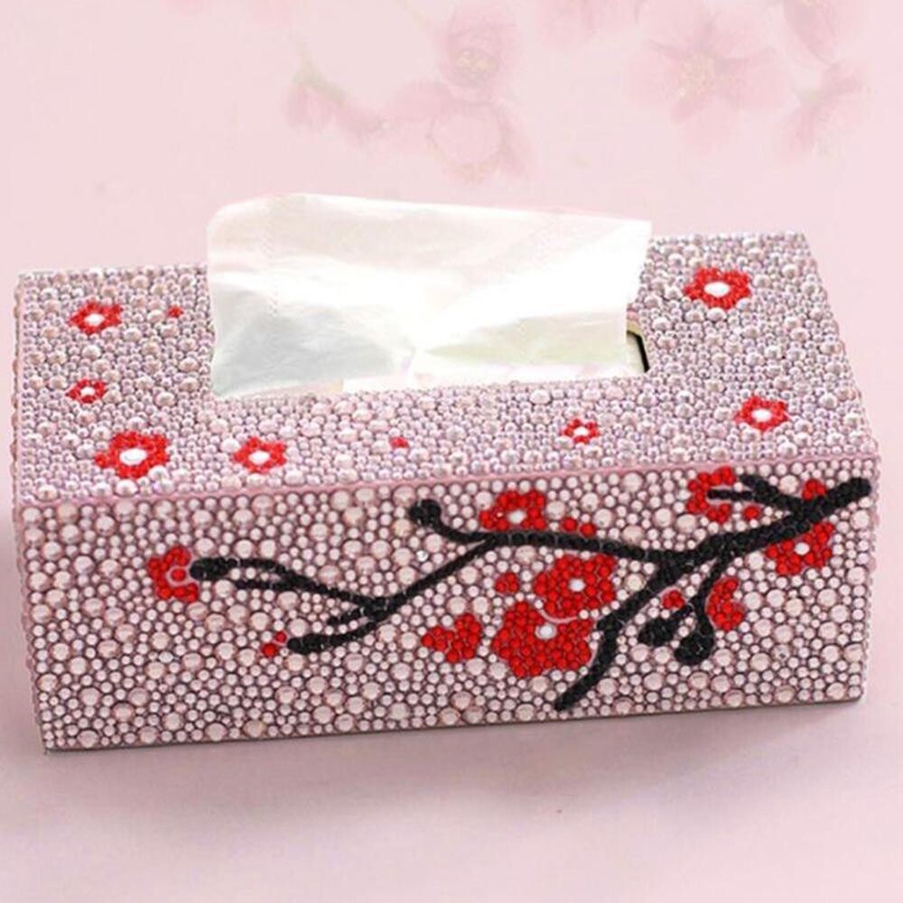 Tissue Box - Blossoms - DIY Diamond Painting Kit (Pre-order)