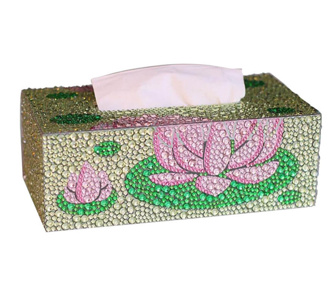 Tissue Box Lily Pad DIY Diamond Painting Kit (Preorder)