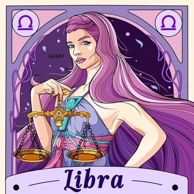Libra By Jess - Full Drill Diamond Painting - Specially ordered for you.  Delivery is approximately 4-6 weeks
