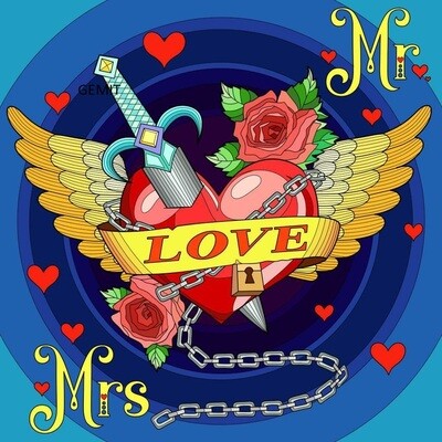 LOVE By Nicole - Full Drill Diamond Painting - Specially ordered for you.  Delivery is approximately 4-6 weeks