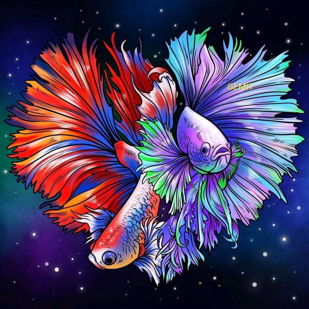 Fish By Jess - Full Drill Diamond Painting - Specially ordered for you.  Delivery is approximately 4-6 weeks