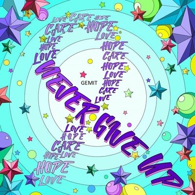 Never Give Up By Jess - Full Drill Diamond Painting - Specially ordered for you.  Delivery is approximately 4-6 weeks