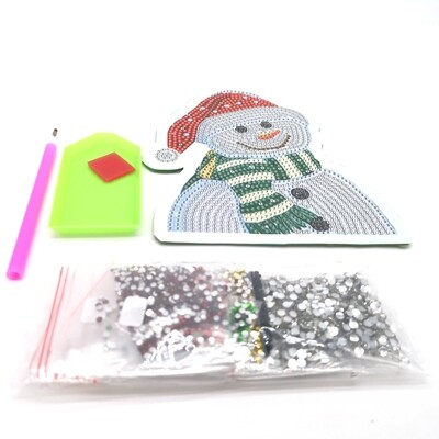 Coin Purse - Snowman (Red Hat) - Diamond Painting Kit