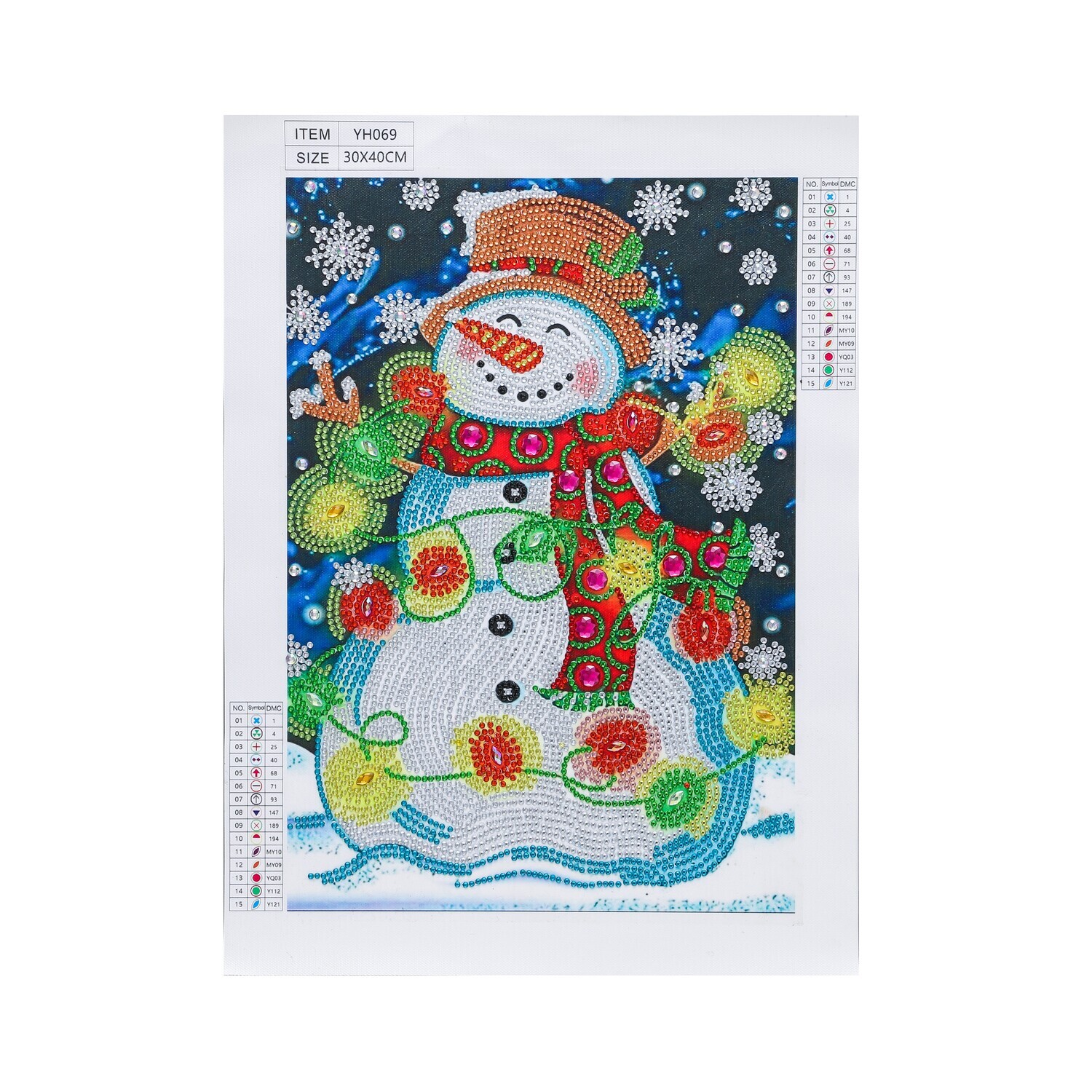 Snowman Y1028 - PARTIAL Diamond Painting Kit