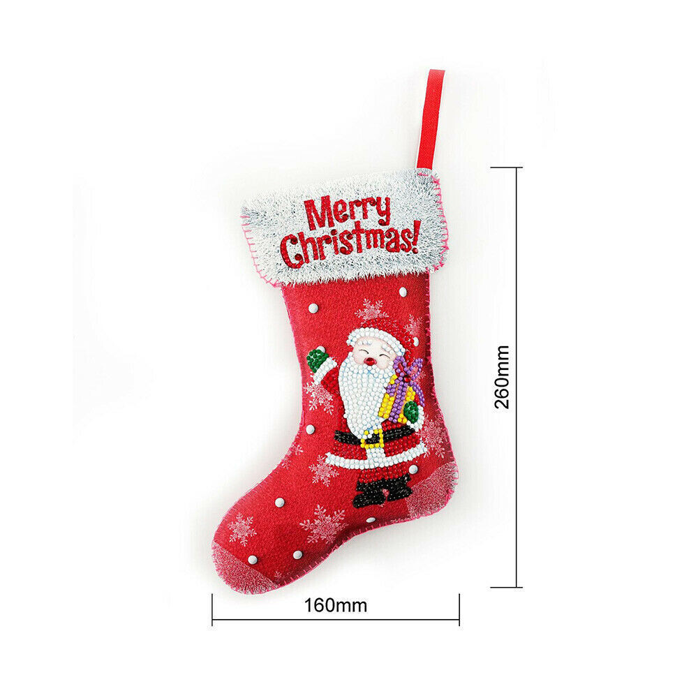 D.I.Y Christmas Sock - Diamond Painting Kit