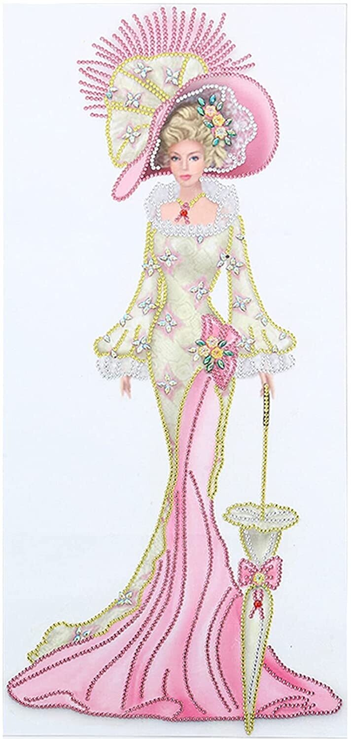 Fancy Lady Pink DZ527 - PARTIAL Diamond Painting Kit