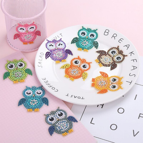 Diamond painting Stickers - Owls
