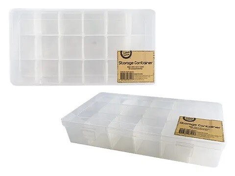CRAFT MED STORAGE CONTAINER - 18 Compartments