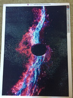 Outer Space 50 x 70cm square by  Barbara Staader