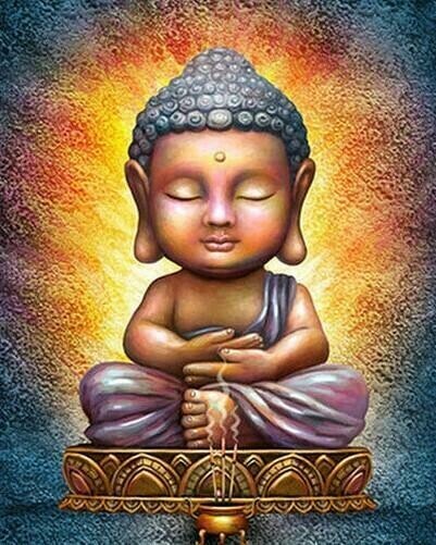 Baby Buddha - Full Drill Diamond Painting - Specially ordered for you. Delivery is approximately 4 - 6 weeks.