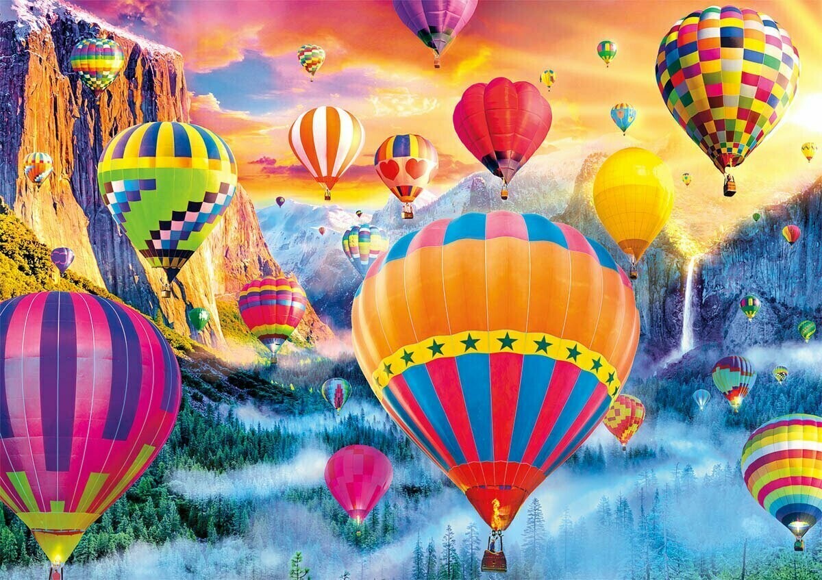 Balloons Over Mountains - Full Drill Diamond Painting - Specially ordered for you. Delivery is approximately 4 - 6 weeks.