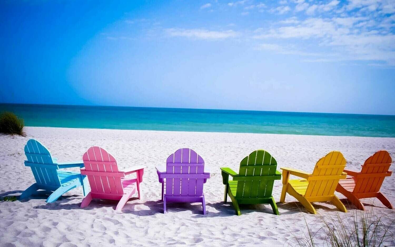 Beach Chairs 02- Full Drill Diamond Painting - Specially ordered for you. Delivery is approximately 4 - 6 weeks.