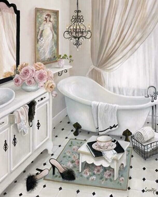 Bath Tub 03 - Full Drill Diamond Painting - Specially ordered for you. Delivery is approximately 4 - 6 weeks.