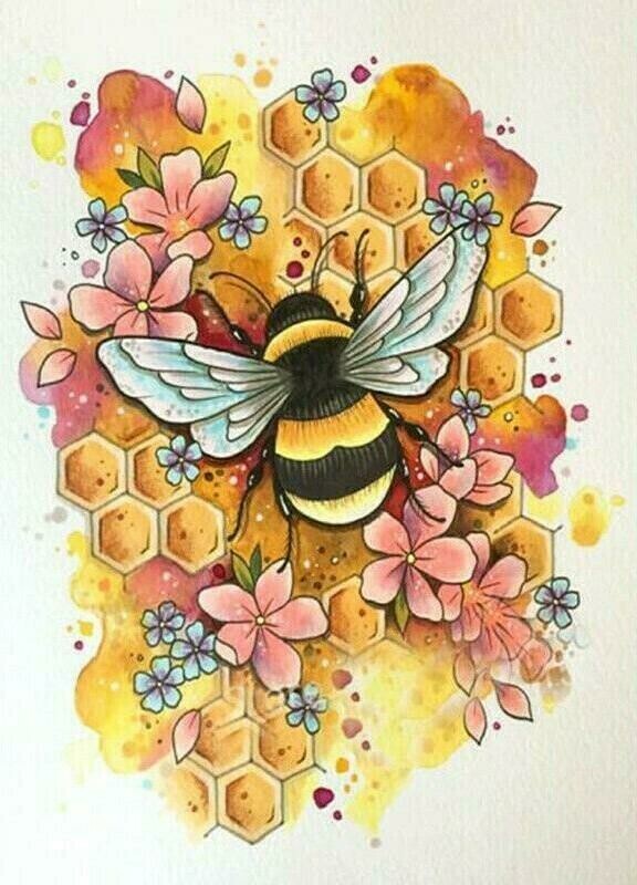 Bee - Full Drill Diamond Painting - Specially ordered for you. Delivery is approximately 4 - 6 weeks.
