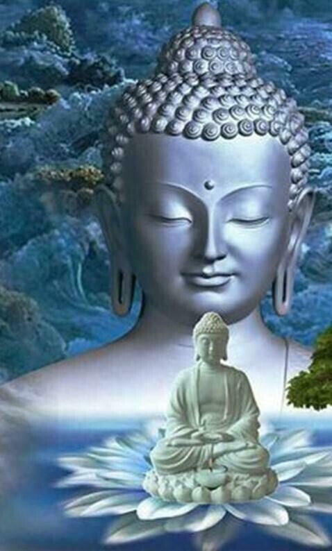 Buddha In Blue - Full Drill Diamond Painting - Specially ordered for you. Delivery is approximately 4 - 6 weeks.