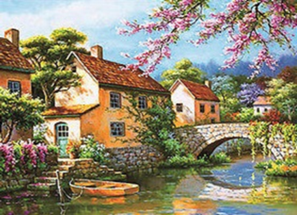 Bridge Cabin - Full Drill Diamond Painting - Specially ordered for you. Delivery is approximately 4 - 6 weeks.