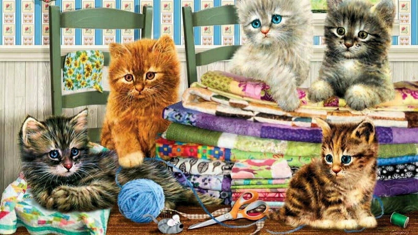 Cats Galore - Full Drill Diamond Painting - Specially ordered for you. Delivery is approximately 4 - 6 weeks.