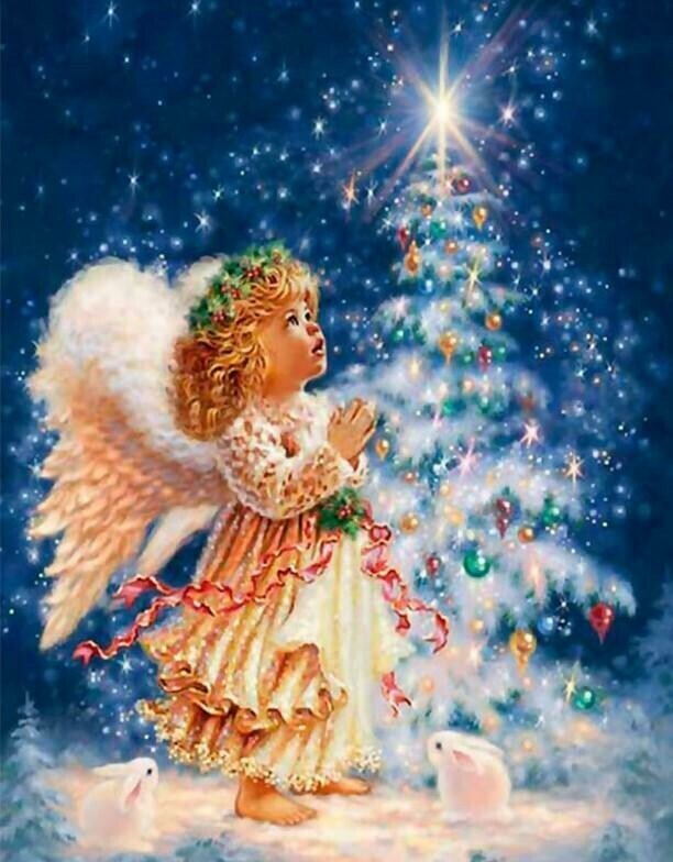 Christmas Angel - Full Drill Diamond Painting - Specially ordered for you. Delivery is approximately 4 - 6 weeks.