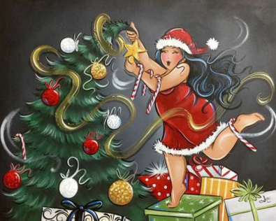 Christmas Lady 02 - Full Drill Diamond Painting - Specially ordered for you. Delivery is approximately 4 - 6 weeks.