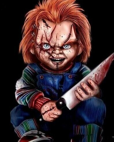 Chucky 03  - Full Drill Diamond Painting - Specially ordered for you. Delivery is approximately 4 - 6 weeks.