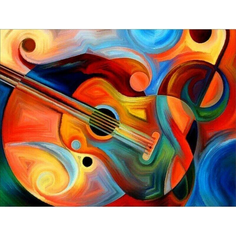 Colourful Guitar - Full Drill Diamond Painting - Specially ordered for you. Delivery is approximately 4 - 6 weeks.