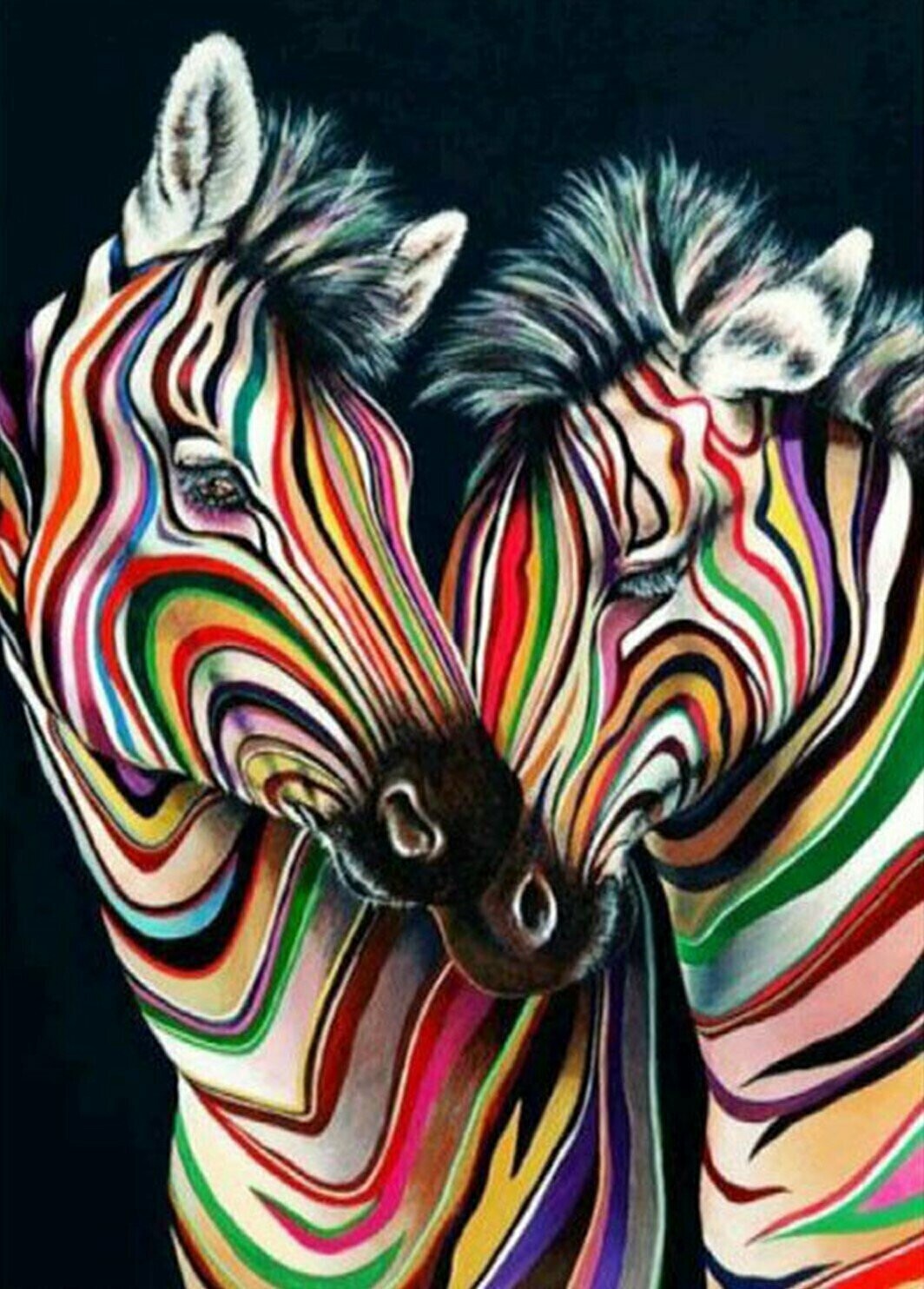 Colourful Zebras - Full Drill Diamond Painting - Specially ordered for you. Delivery is approximately 4 - 6 weeks.