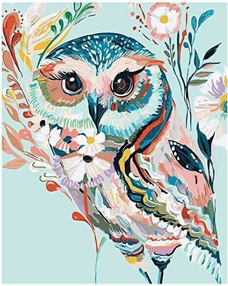 Colourful Owl - Full Drill Diamond Painting - Specially ordered for you. Delivery is approximately 4 - 6 weeks.