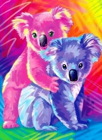 Cute Koalas - Full Drill Diamond Painting - Specially ordered for you. Delivery is approximately 4 - 6 weeks.
