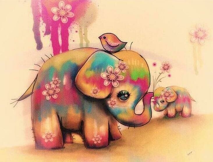 Cute Baby Elephant - Full Drill Diamond Painting - Specially ordered for you. Delivery is approximately 4 - 6 weeks.