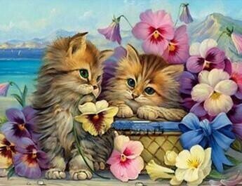 Cute Kittens - Full Drill Diamond Painting - Specially ordered for you. Delivery is approximately 4 - 6 weeks.