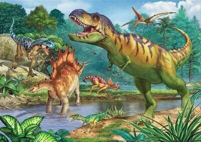 Dinosaurs - Full Drill Diamond Painting - Specially ordered for you. Delivery is approximately 4 - 6 weeks.