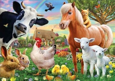 Farm Yard Animals - Full Drill Diamond Painting - Specially ordered for you. Delivery is approximately 4 - 6 weeks.