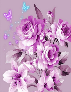 Flowers and Butterflies 01 - Specially ordered for you. Delivery is approximately 4 - 6 weeks.