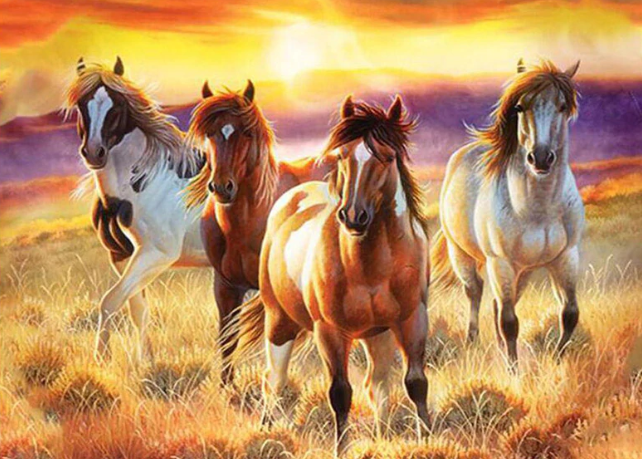 Four Horses - Specially ordered for you. Delivery is approximately 4 - 6 weeks.