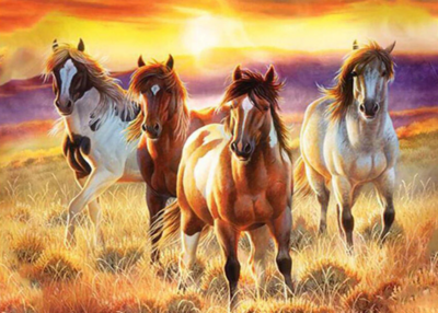 Four Horses - Specially ordered for you. Delivery is approximately 4 - 6 weeks.