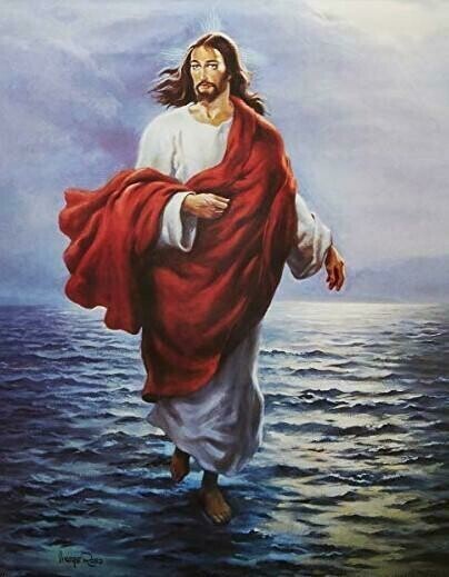 Jesus Walking on Water - Specially ordered for you. Delivery is approximately 4 - 6 weeks.
