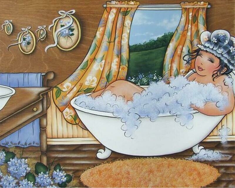 Lady In Tub - Specially ordered for you. Delivery is approximately 4 - 6 weeks.