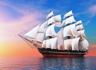 Old Sailing Ship - Specially ordered for you. Delivery is approximately 4 - 6 weeks.
