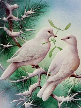 Peaceful Doves - Specially ordered for you. Delivery is approximately 4 - 6 weeks.