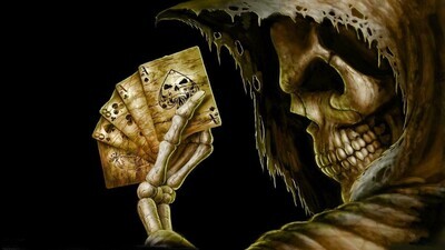 Poker Skull - Specially ordered for you. Delivery is approximately 4 - 6 weeks.