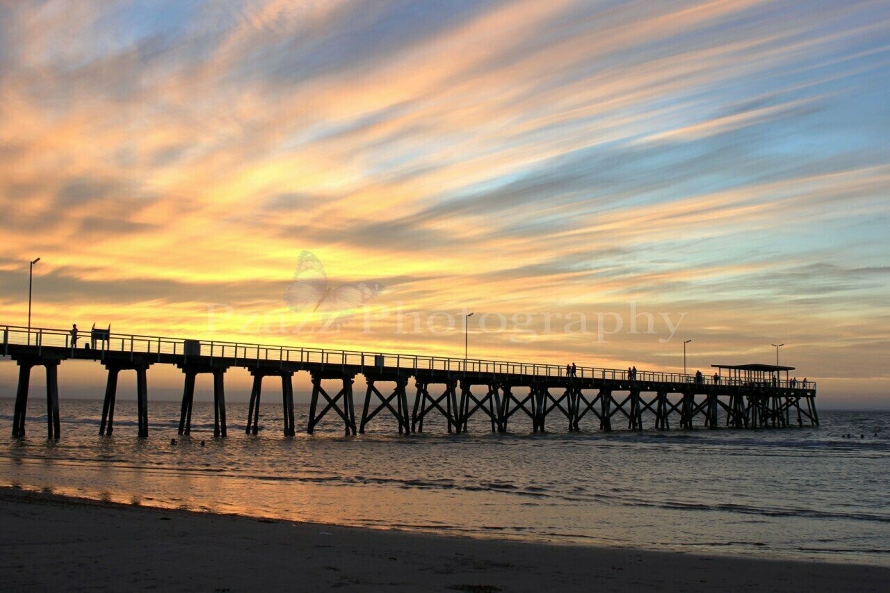 Pzazz Photography - Jetty Streaky Sky - Specially ordered for you. Delivery is approximately 4 - 6 weeks.
