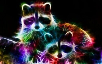 Rainbow fractal 09 - Specially ordered for you. Delivery is approximately 4 - 6 weeks.